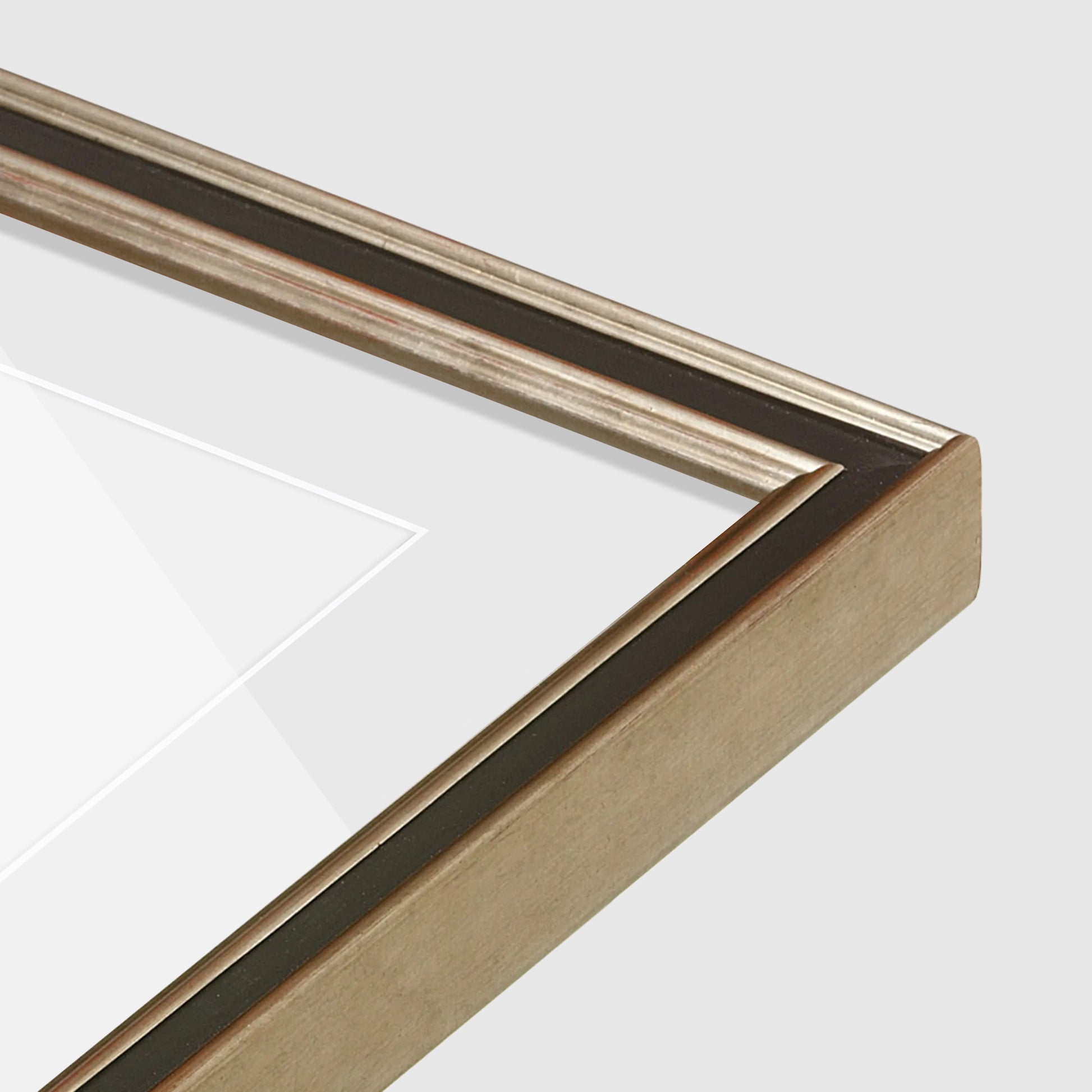corner of the Gilded Silver FAMILY Wall Frame