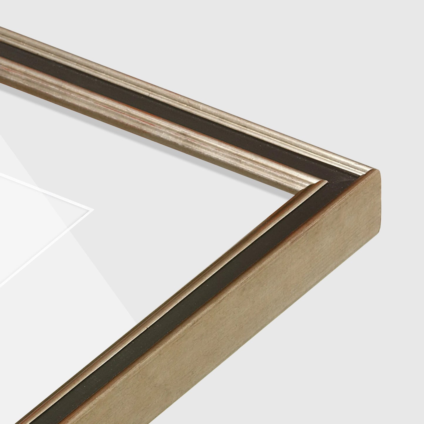 corner of the Gilded Silver FAMILY Wall Frame