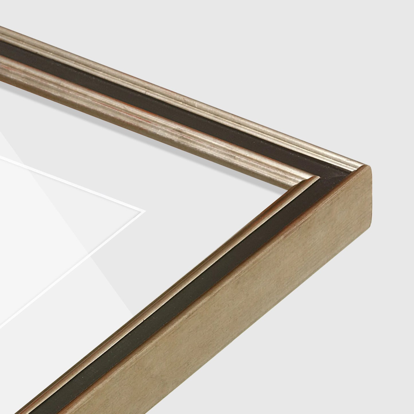 corner of the Gilded Silver FAMILY Wall Frame