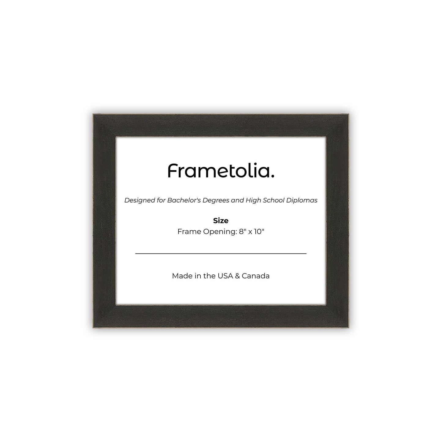 8" x 10" Village Coal FAMILY Diploma Frame - No Mat