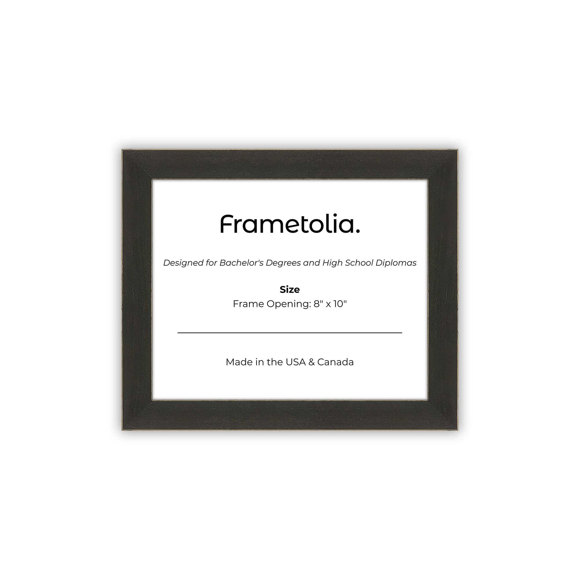 8" x 10" Village Coal FAMILY Diploma Frame - No Mat