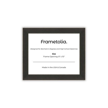 8" x 10" Village Coal FAMILY Diploma Frame - No Mat