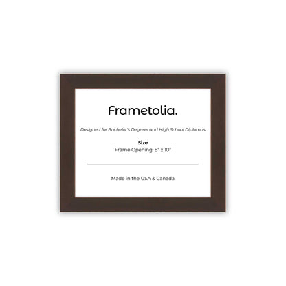8" x 10" Mahogany FAMILY Diploma Frame - No Mat