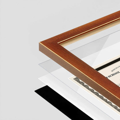 Honey FAMILY Wall Frame corner Close up with layers broken out