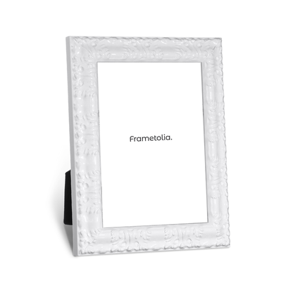 Shimmering White Medium Width Table Top Frame