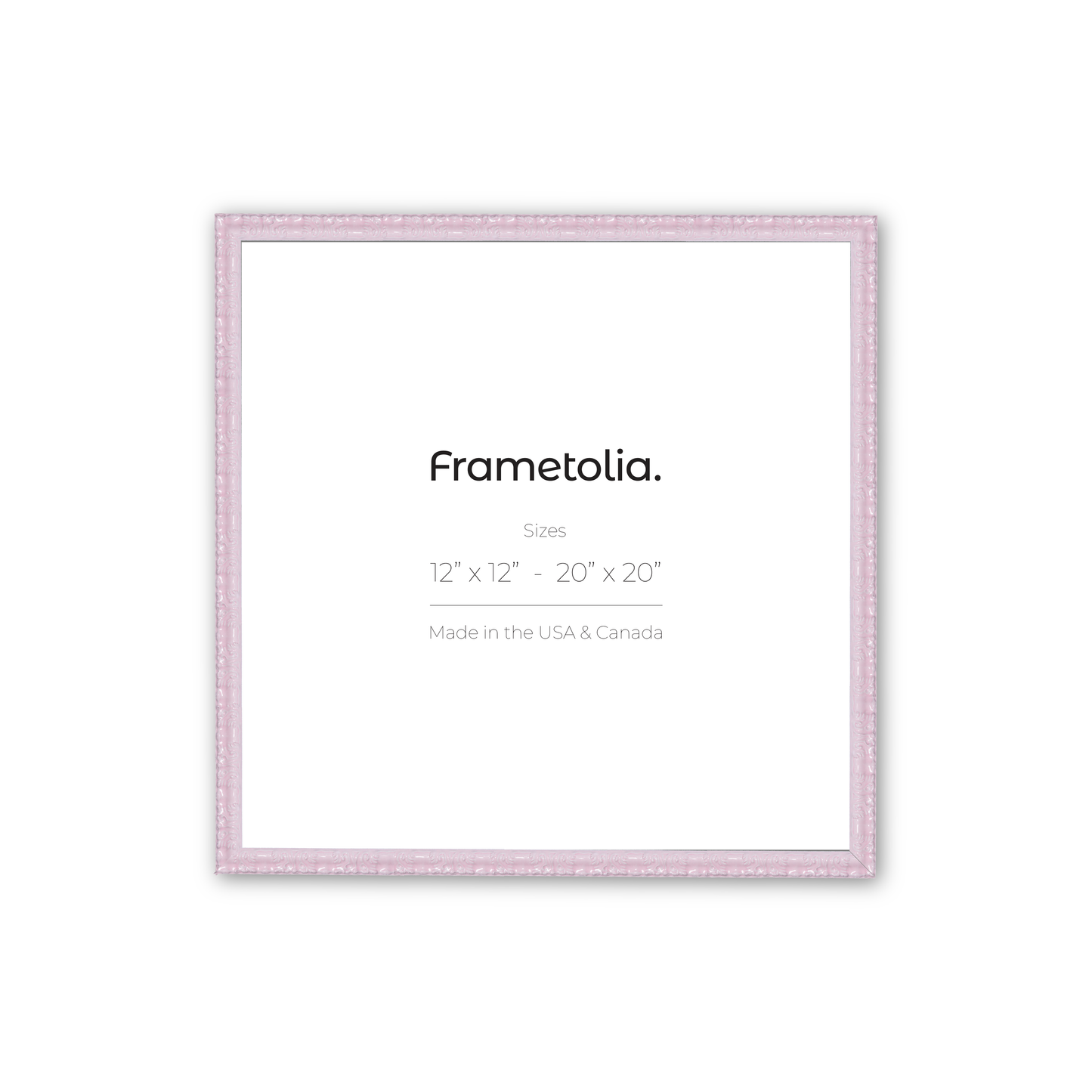 16" x 16" Shimmering Rose Petal Renaissance Charm Medium Width Wall Frame