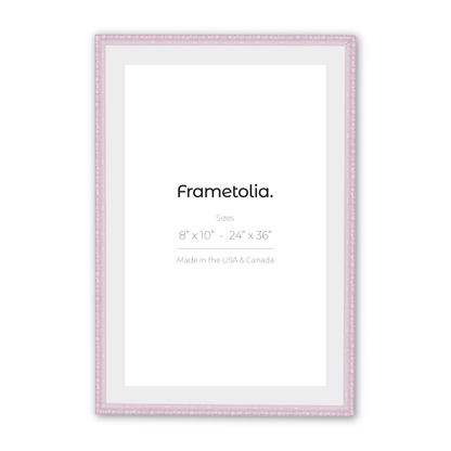12" x 16" Shimmering Rose Petal Renaissance Charm Medium Width Wall Frame