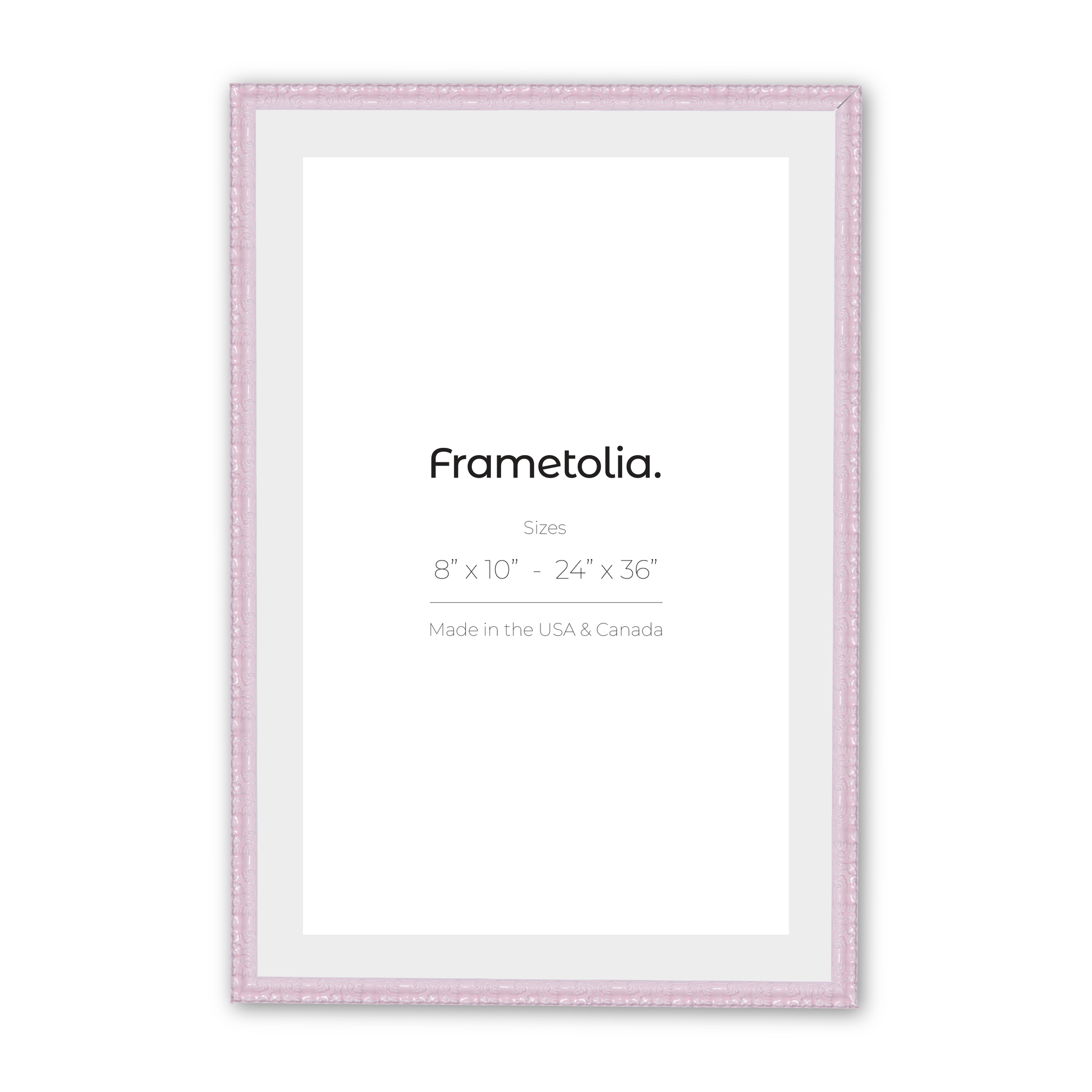 11" x 14" Shimmering Rose Petal Renaissance Charm Medium Width Wall Frame
