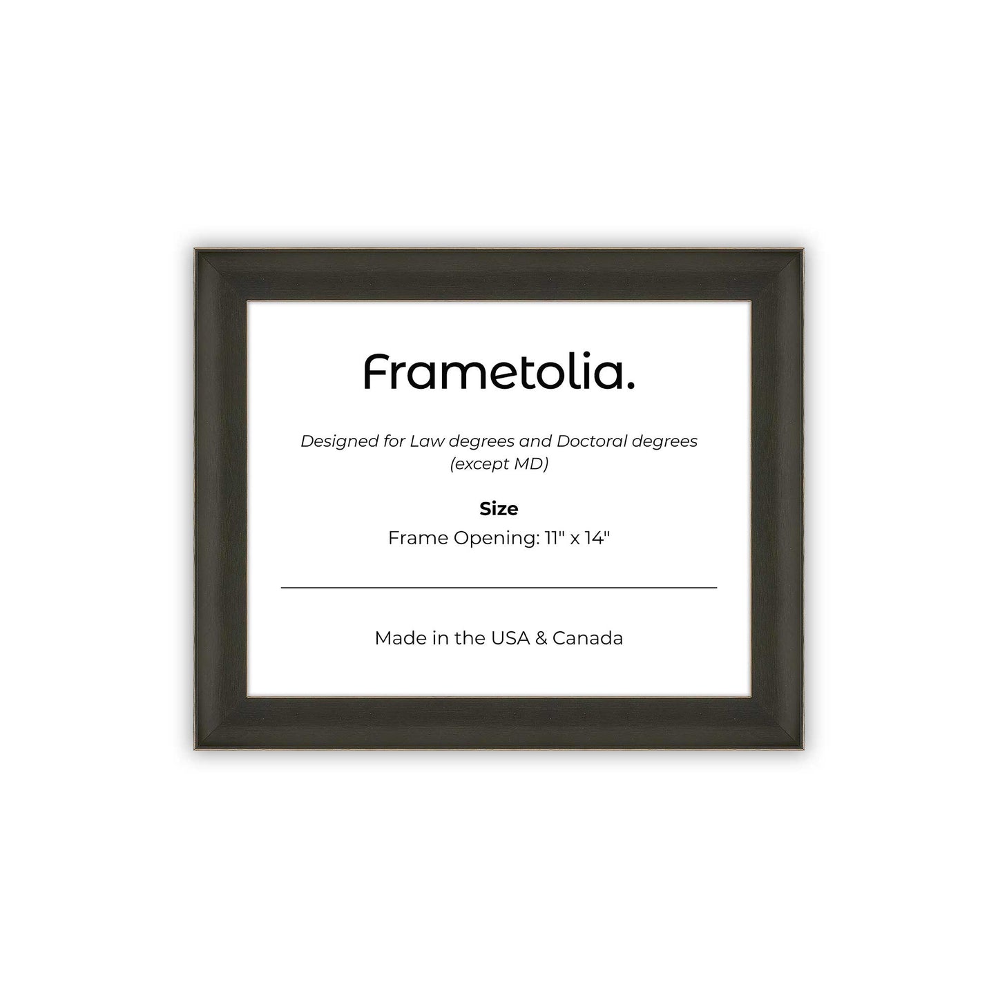11" x 14" Village Coal FAMILY  Diploma Frame - No Mat