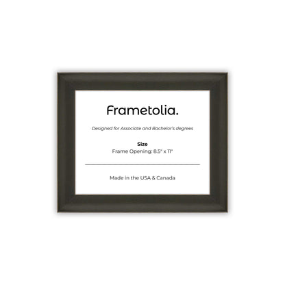 8.5" x 11" Village Coal FAMILY  Diploma Frame - No Mat