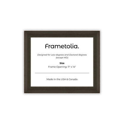 11" x 14" Bravo Brown FAMILY  Diploma Frame - No Mat