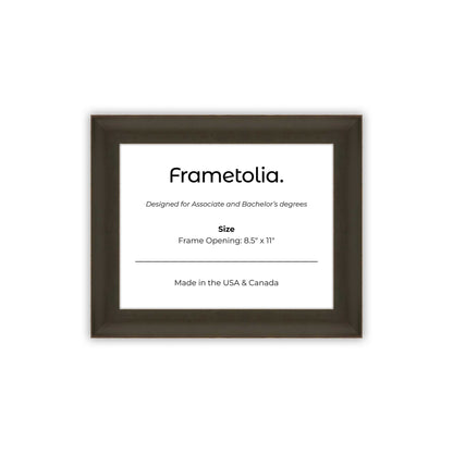 8.5" x 11" Bravo Brown FAMILY  Diploma Frame - No Mat