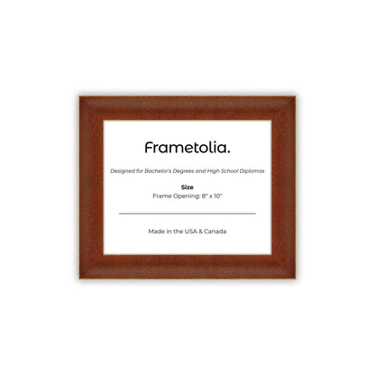 8" x 10" Honey FAMILY Diploma Frame - No Mat