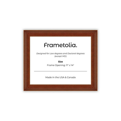11" x 14" Honey FAMILY  Diploma Frame - No Mat
