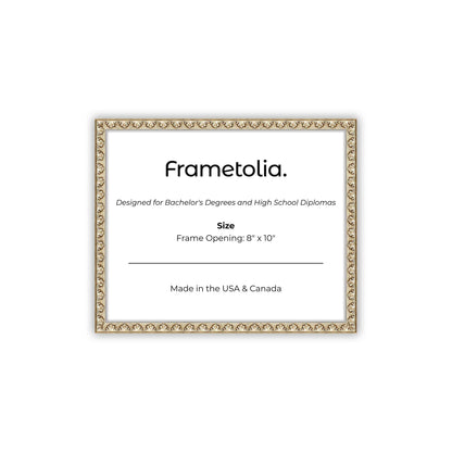 8" x 10" Sillver Leaf FAMILY Diploma Frame - No Mat
