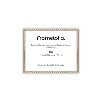 11" x 14" Sillver Leaf FAMILY  Diploma Frame - No Mat