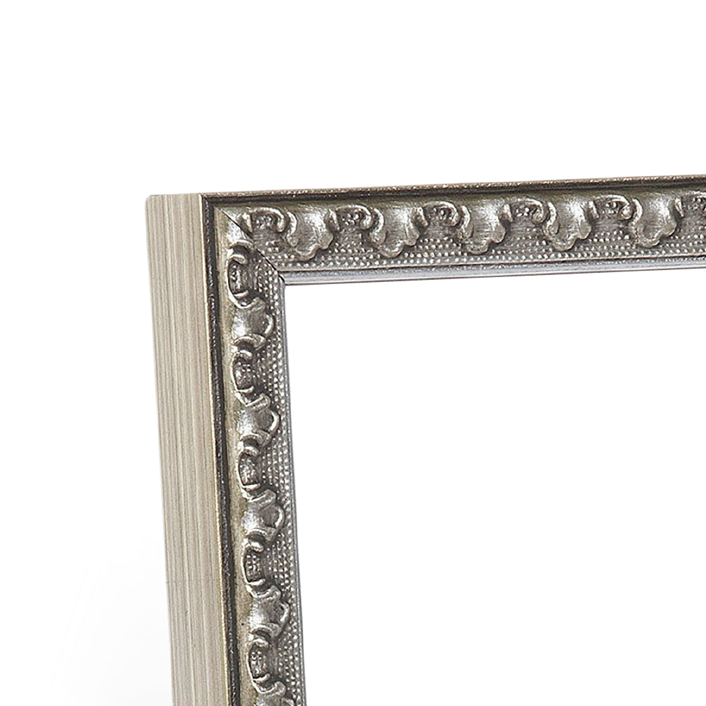 Pewter Leaf Narrow Width Table Top Frame