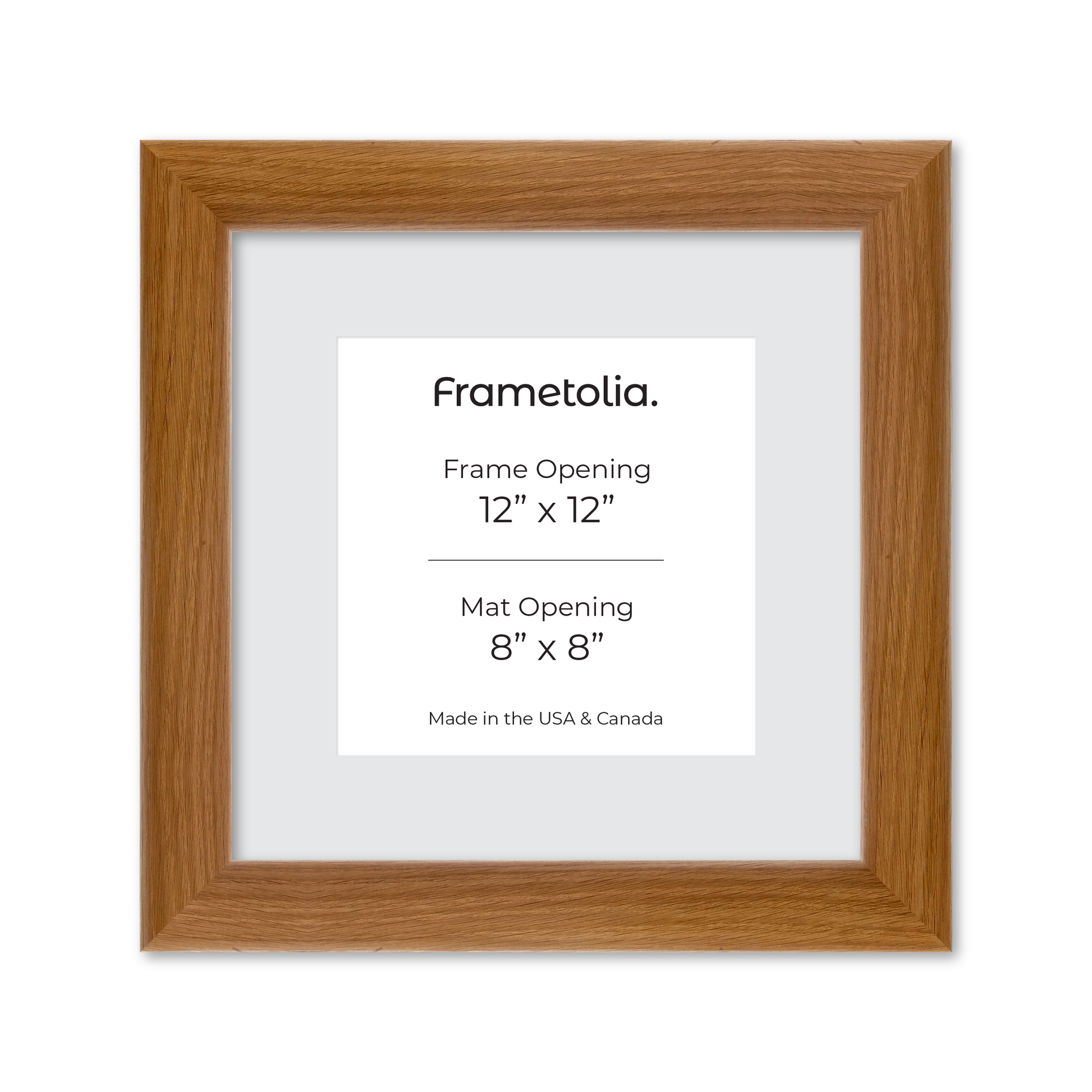12" x 12" Light Oak Hudson Valley Wall Frame