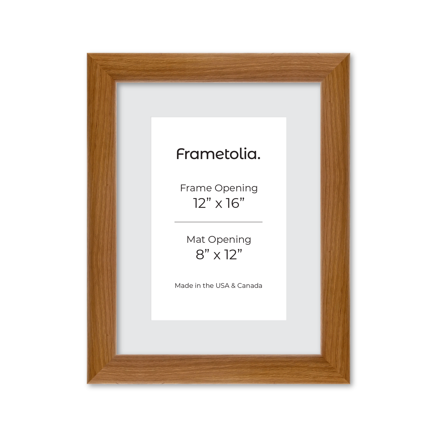 12" x 16" Light Oak Hudson Valley Wall Frame