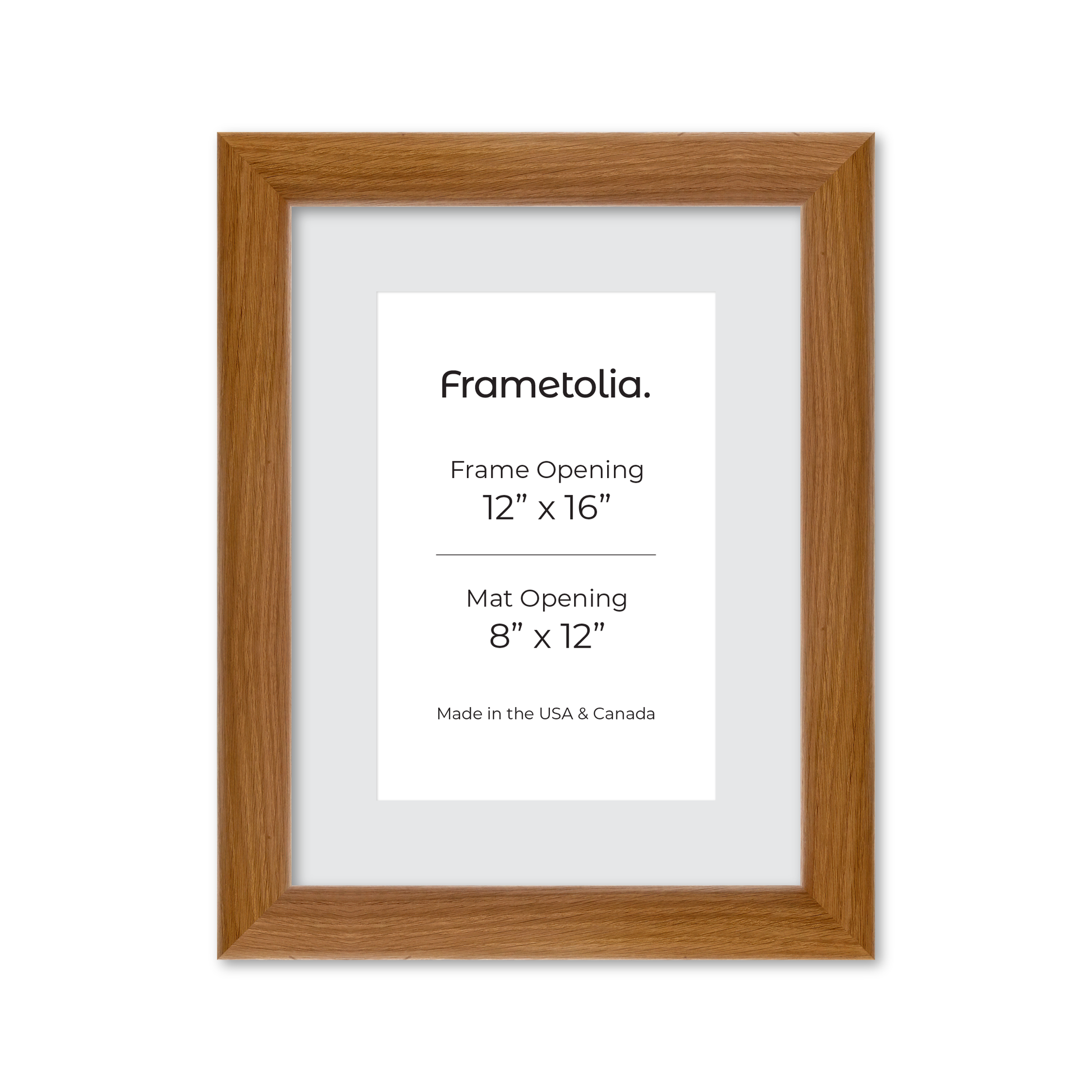 12" x 16" Light Oak Hudson Valley Wall Frame