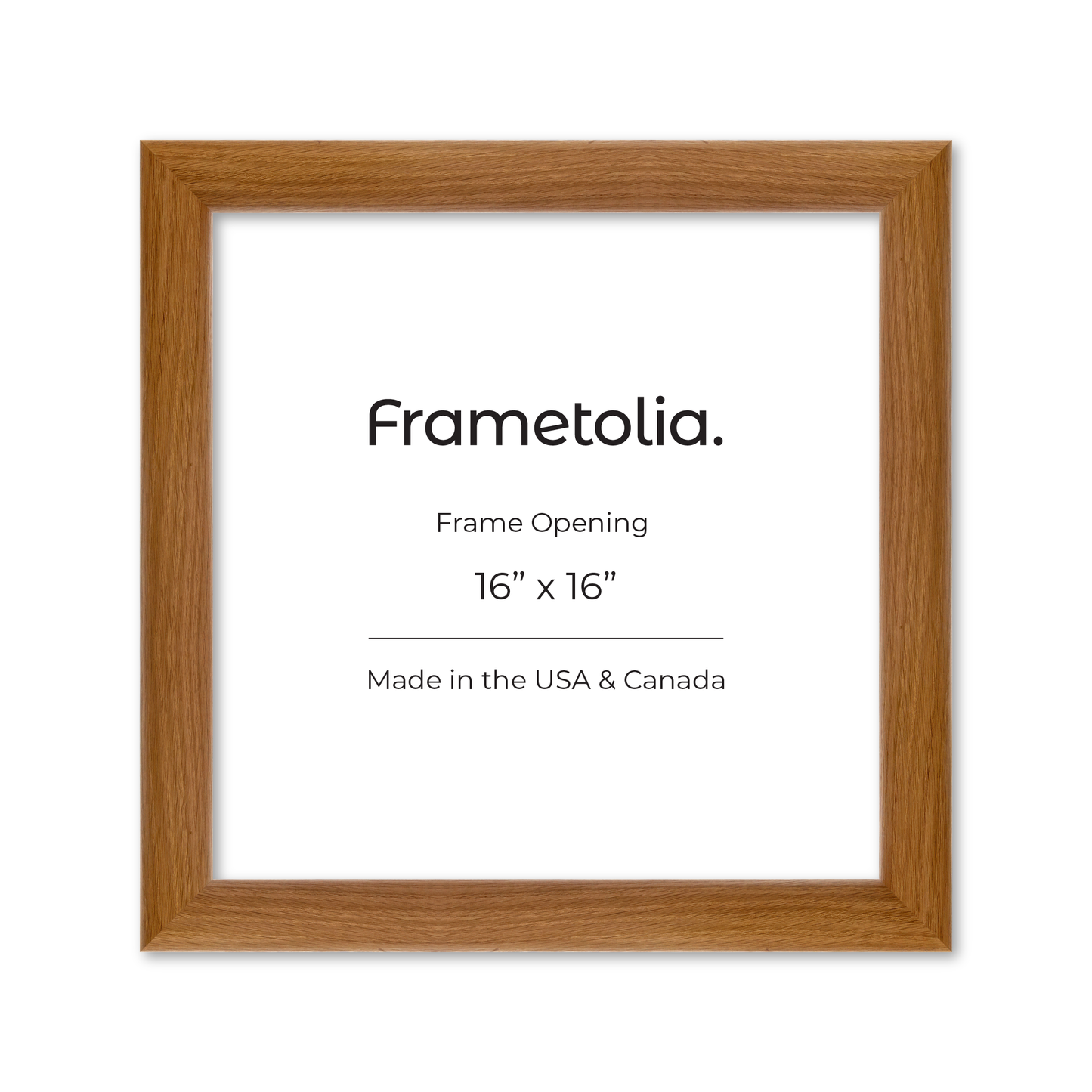16" x 16" Light Oak Hudson Valley Wall Frame