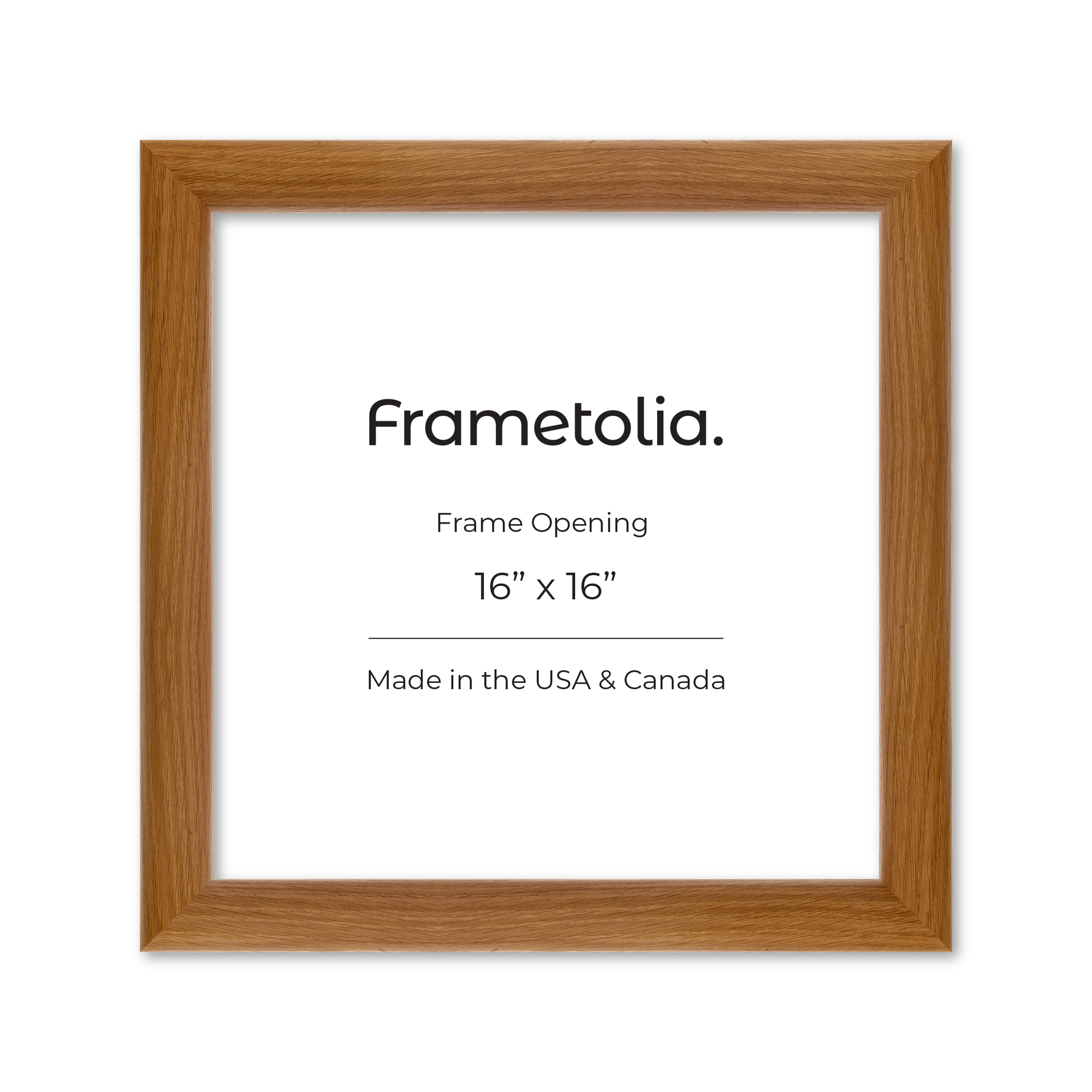 16" x 16" Light Oak Hudson Valley Wall Frame