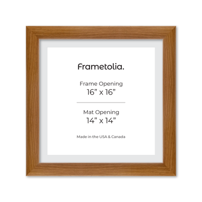 16" x 16" Light Oak Hudson Valley Wall Frame