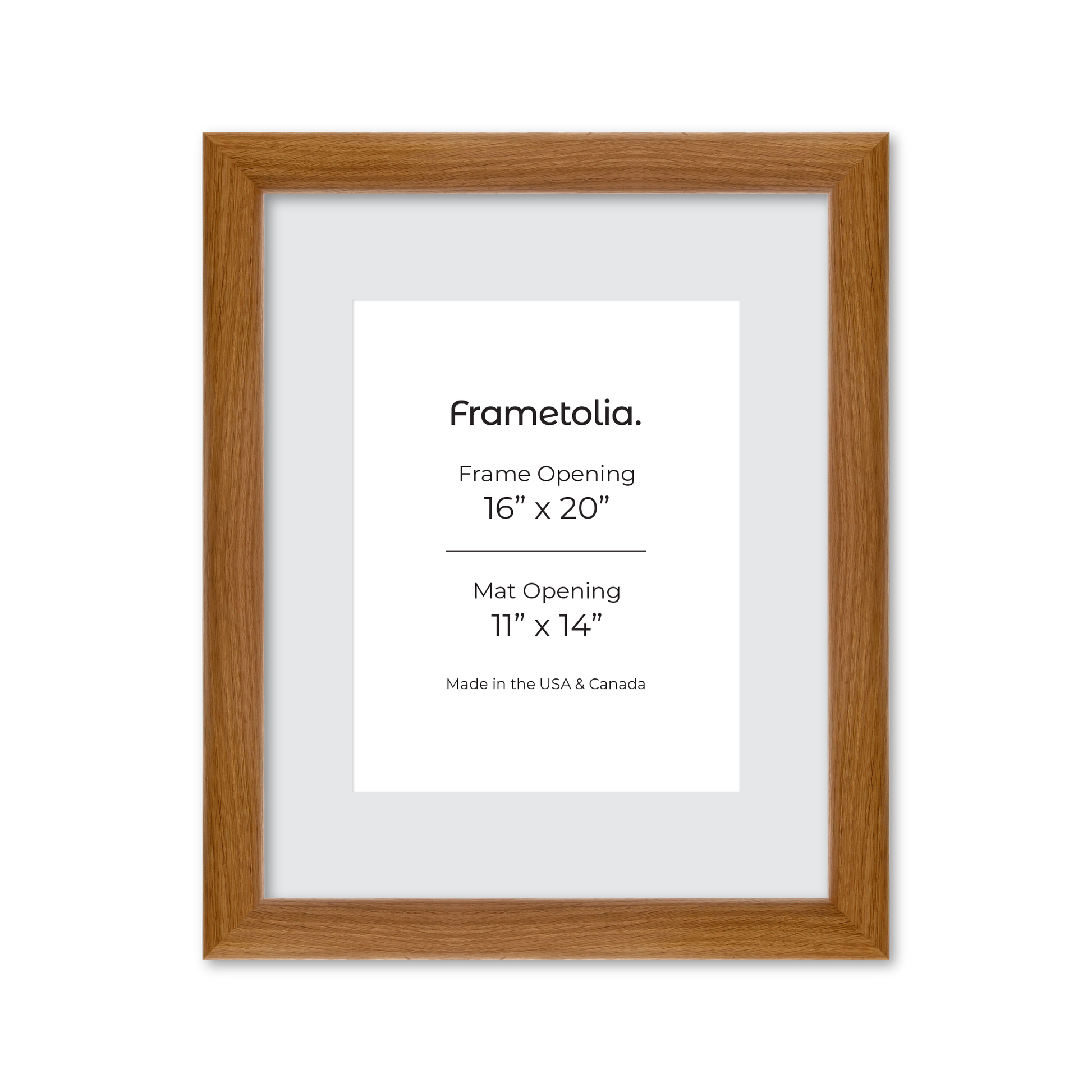 16" x 20" Light Oak Hudson Valley Wall Frame
