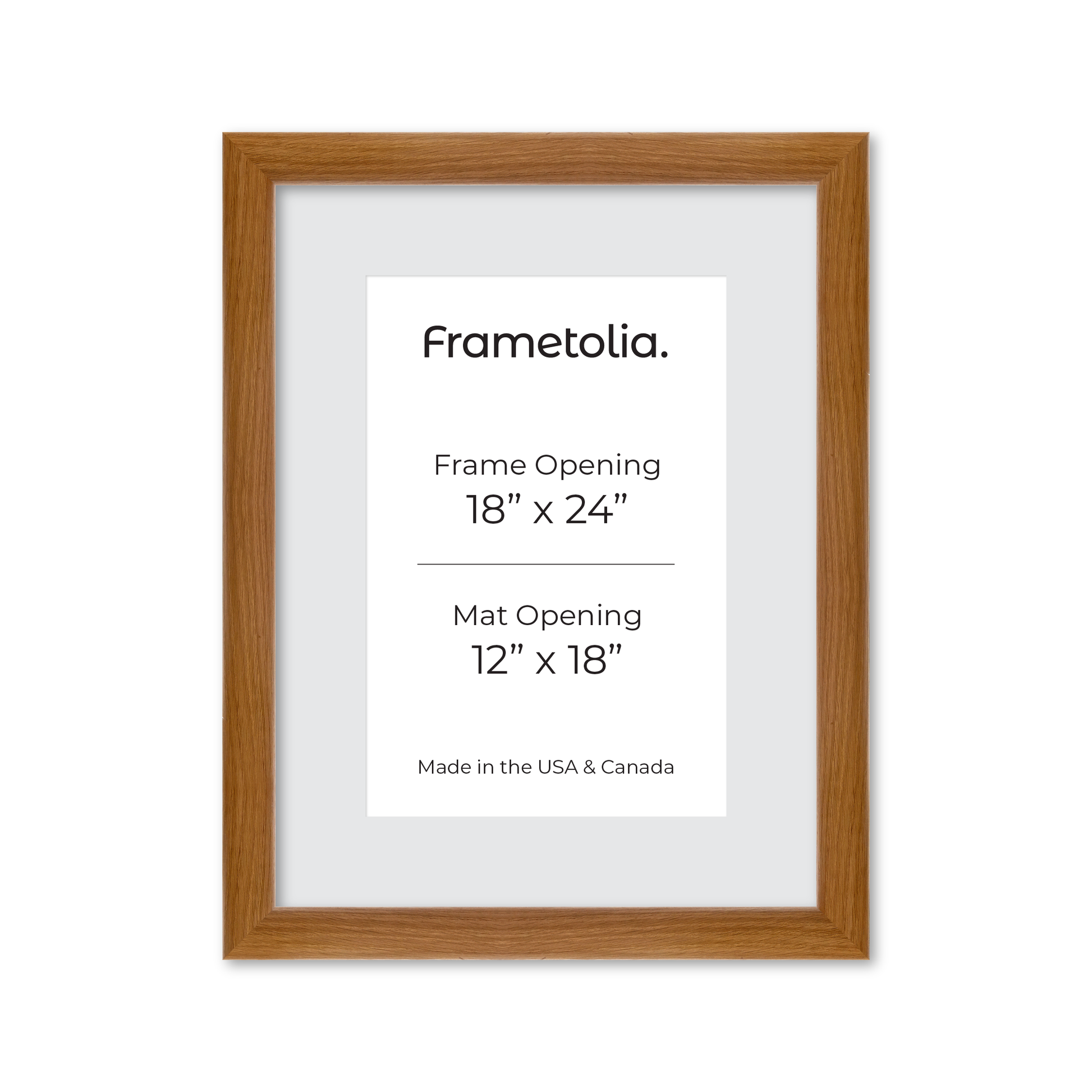 18" x 24" Light Oak Hudson Valley Wall Frame