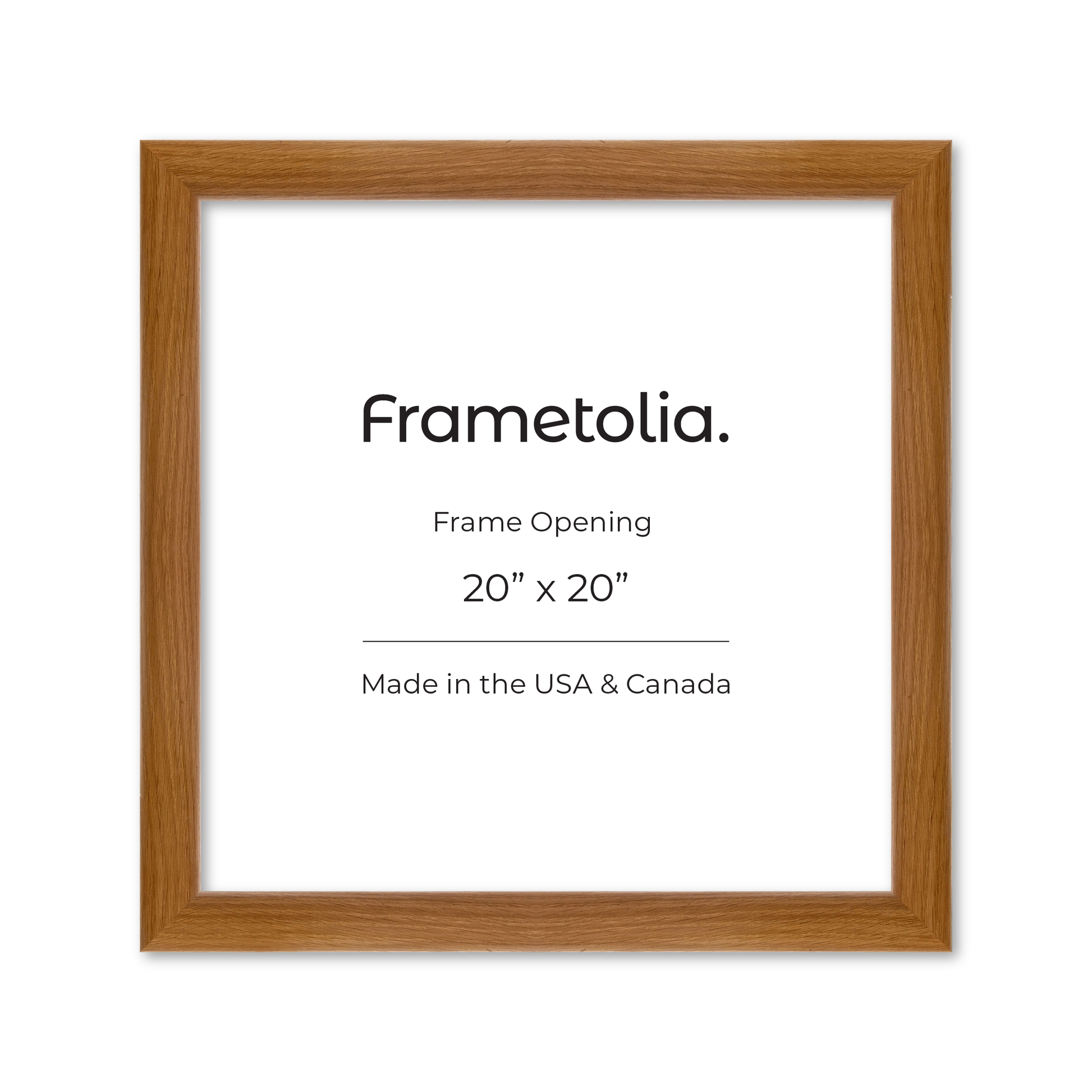 20" x 20" Light Oak Hudson Valley Wall Frame