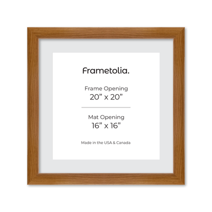 20" x 20" Light Oak Hudson Valley Wall Frame