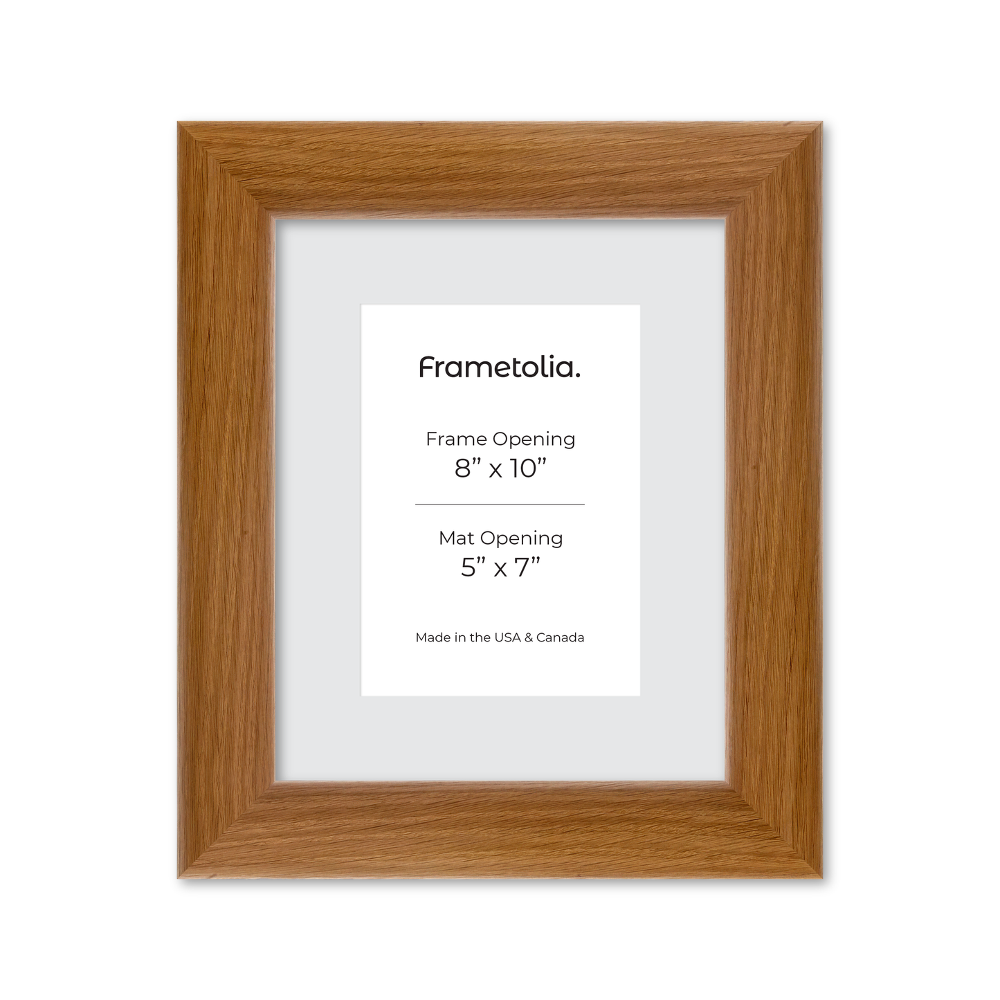 8" x 10" Light Oak Hudson Valley Wall Frame