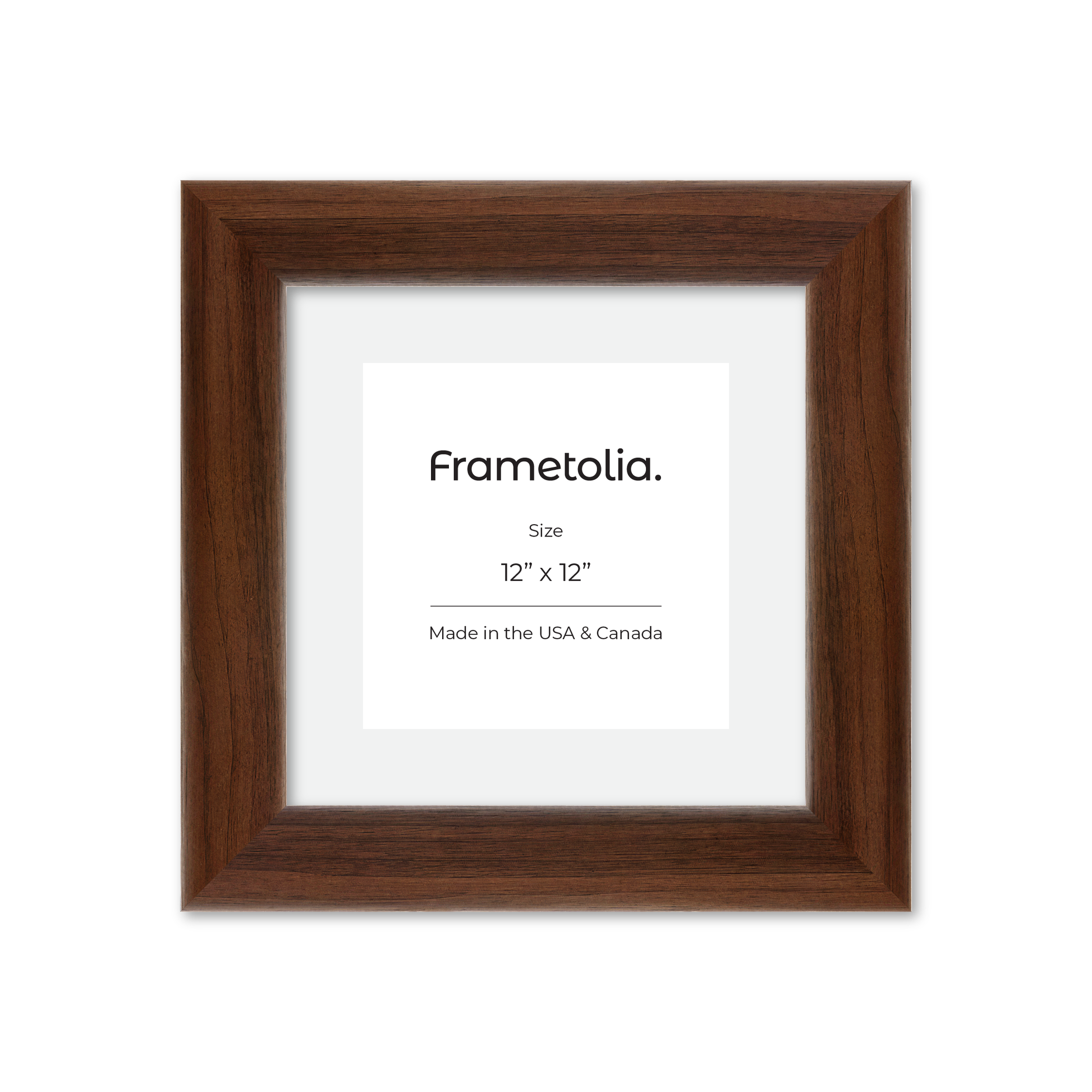 12" x 12" Dark Walnut Hudson Valley Wall Frame