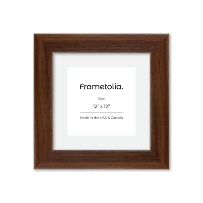 12" x 12" Dark Walnut Hudson Valley Wall Frame