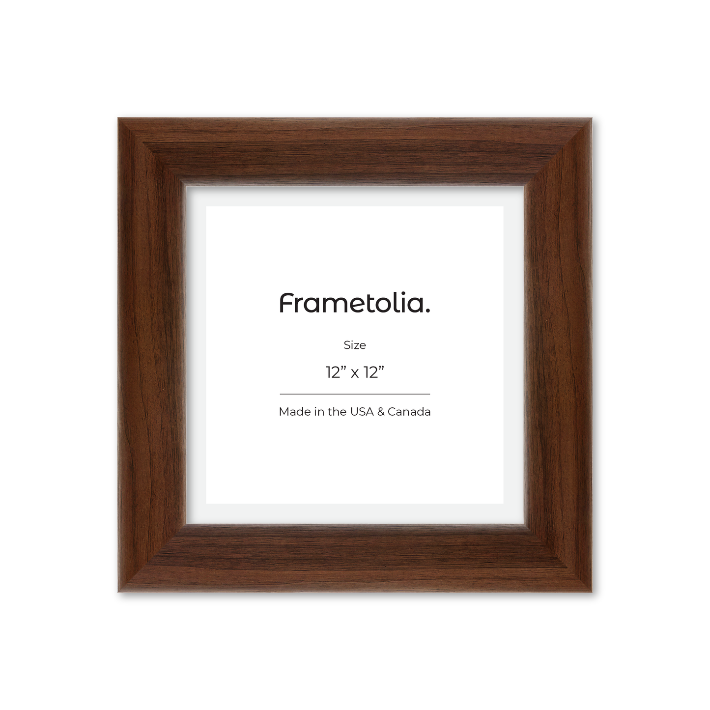 12" x 12" Dark Walnut Hudson Valley Wall Frame