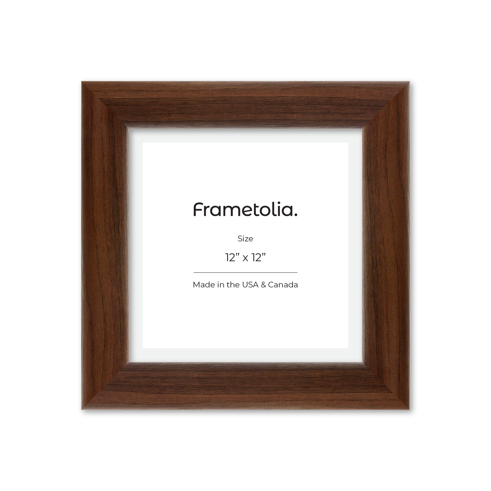 12" x 12" Dark Walnut Hudson Valley Wall Frame