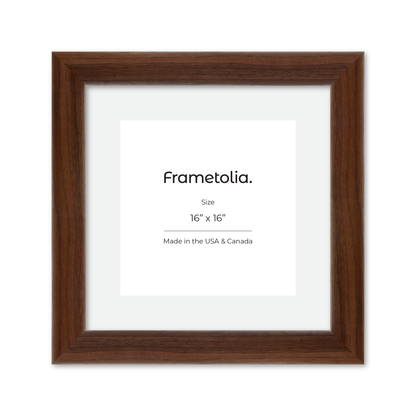 16" x 16" Dark Walnut Hudson Valley Wall Frame