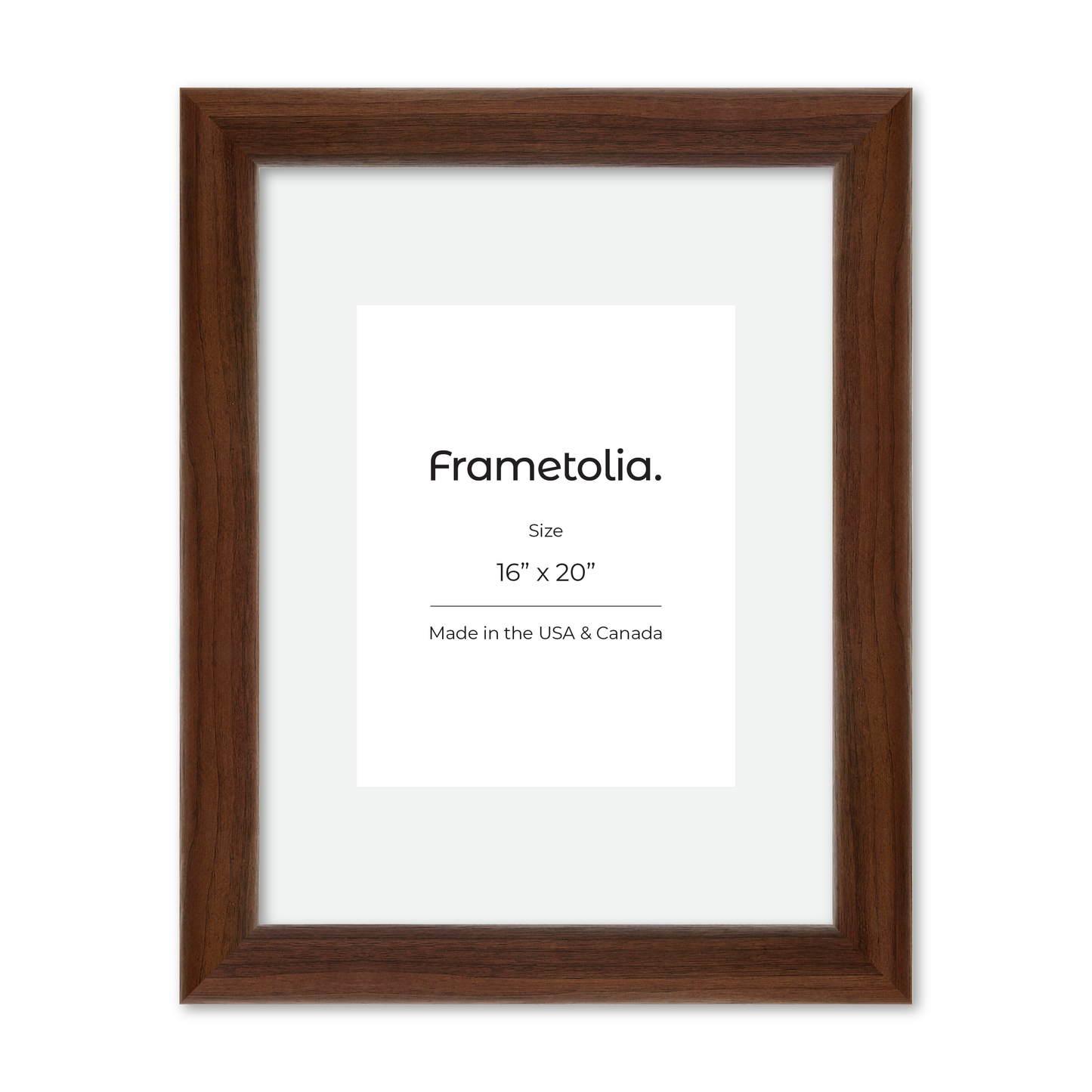 16" x 20" Dark Walnut Hudson Valley Wall Frame