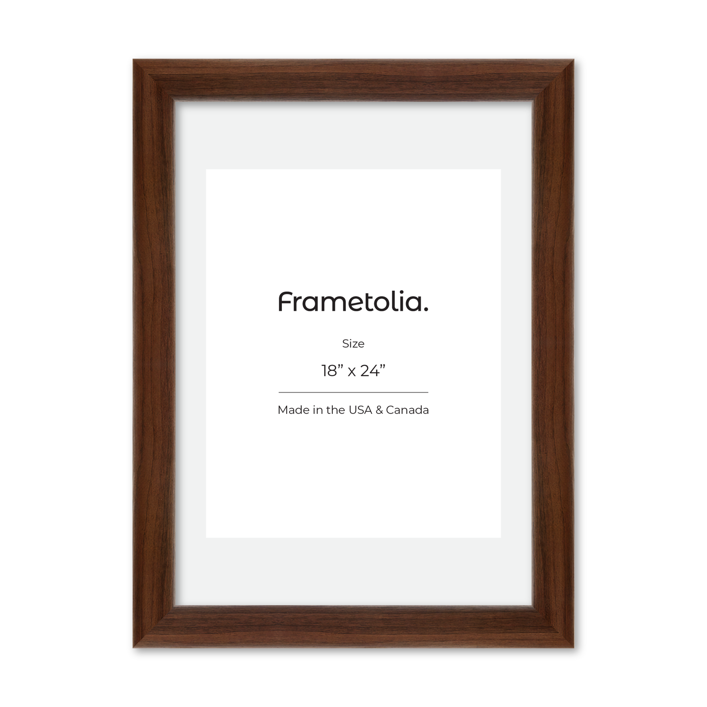 18" x 24" Dark Walnut Hudson Valley Wall Frame