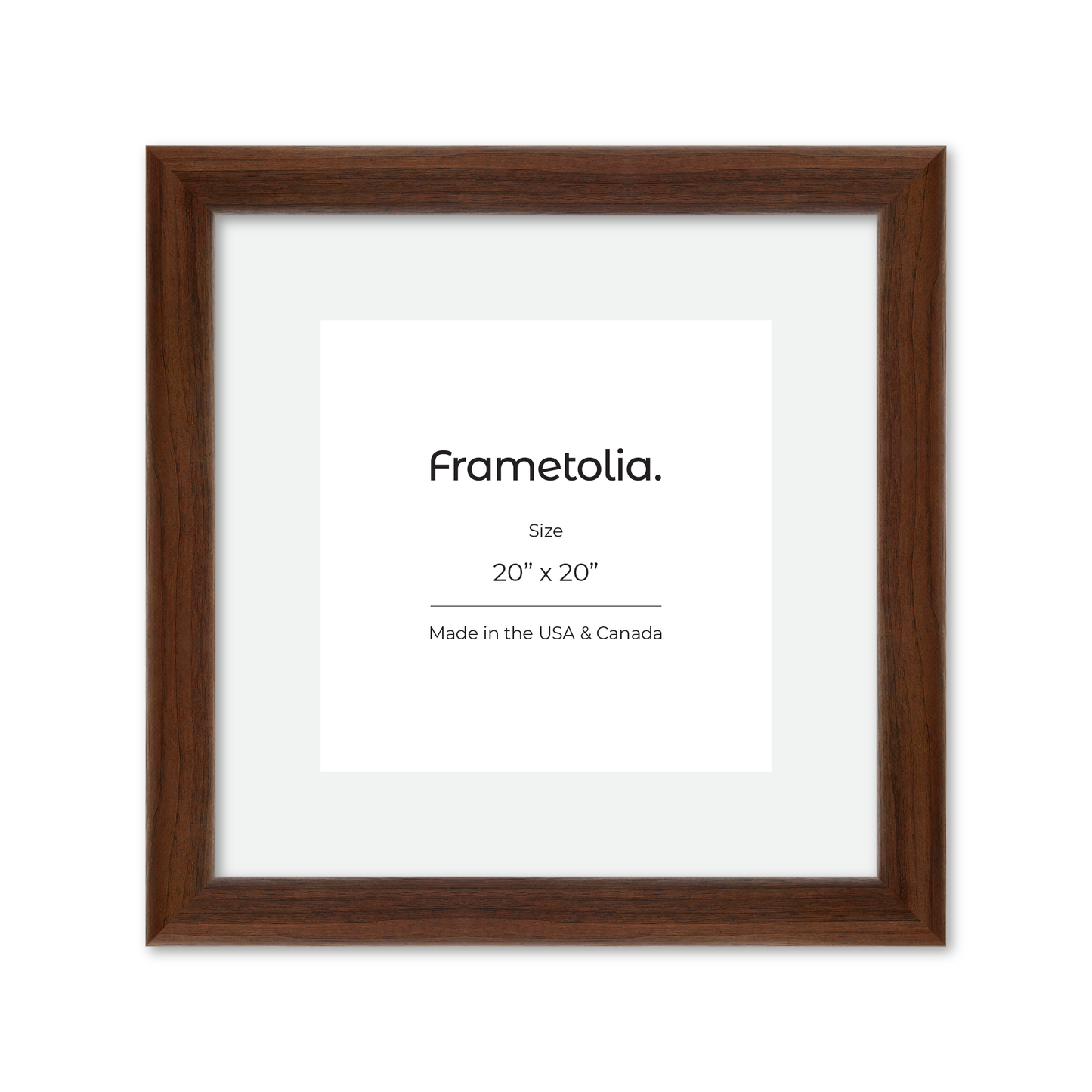 20" x 20" Dark Walnut Hudson Valley Wall Frame