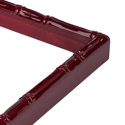 Shimmering Red Moffit Narrow Width Table Top Frame