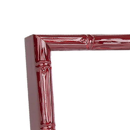 Shimmering Red Moffit Narrow Width Table Top Frame