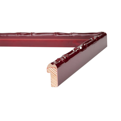 Shimmering Red Moffit Narrow Width Table Top Frame