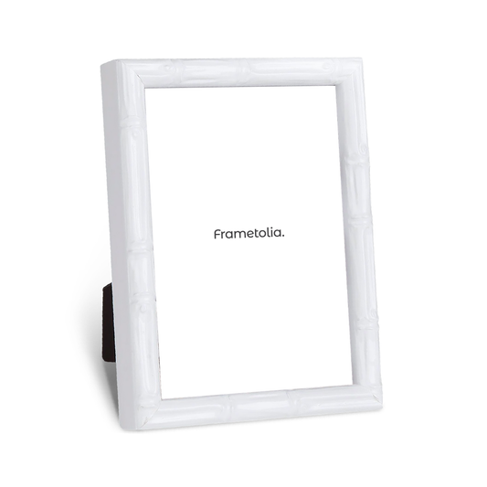 Shimmering White Moffit Narrow Width Table Top Frame