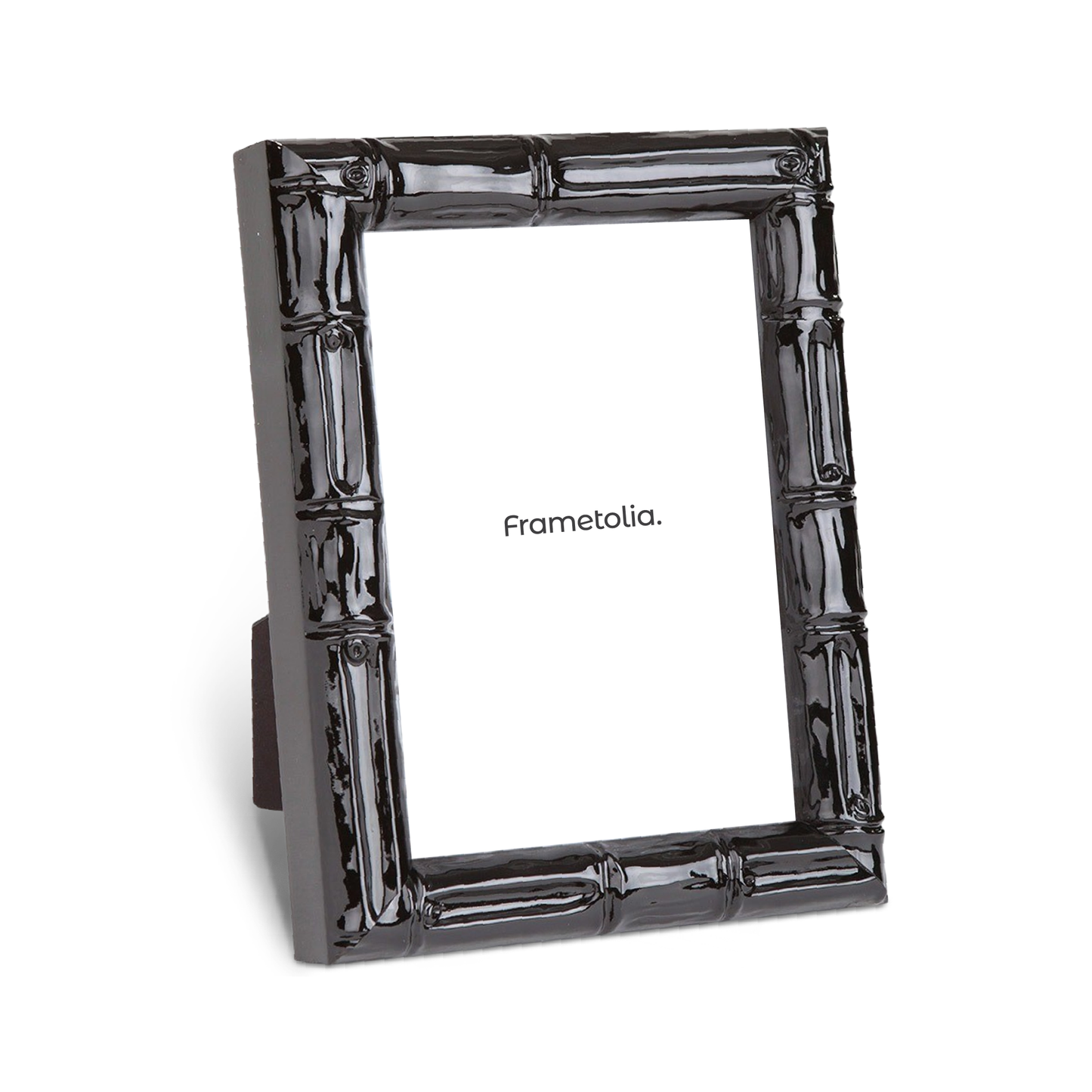 Shimmering Black Contemporary Medium Width Table Top Frame