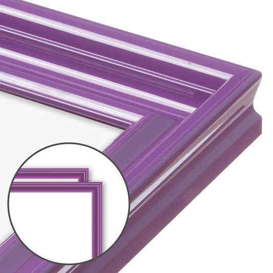 Royal Lilac Wide Width Wall Frame, Set of 2