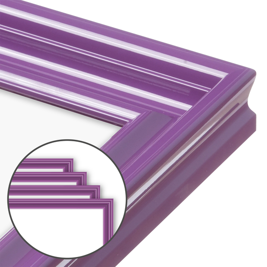 Royal Lilac Wide Width Wall Frame, Set of 4