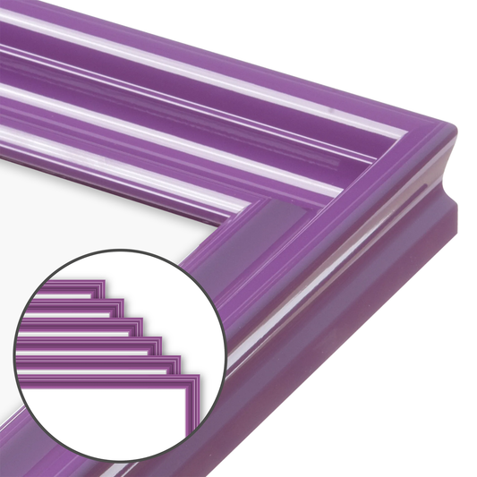 Royal Lilac Wide Width Wall Frame, Set of 6