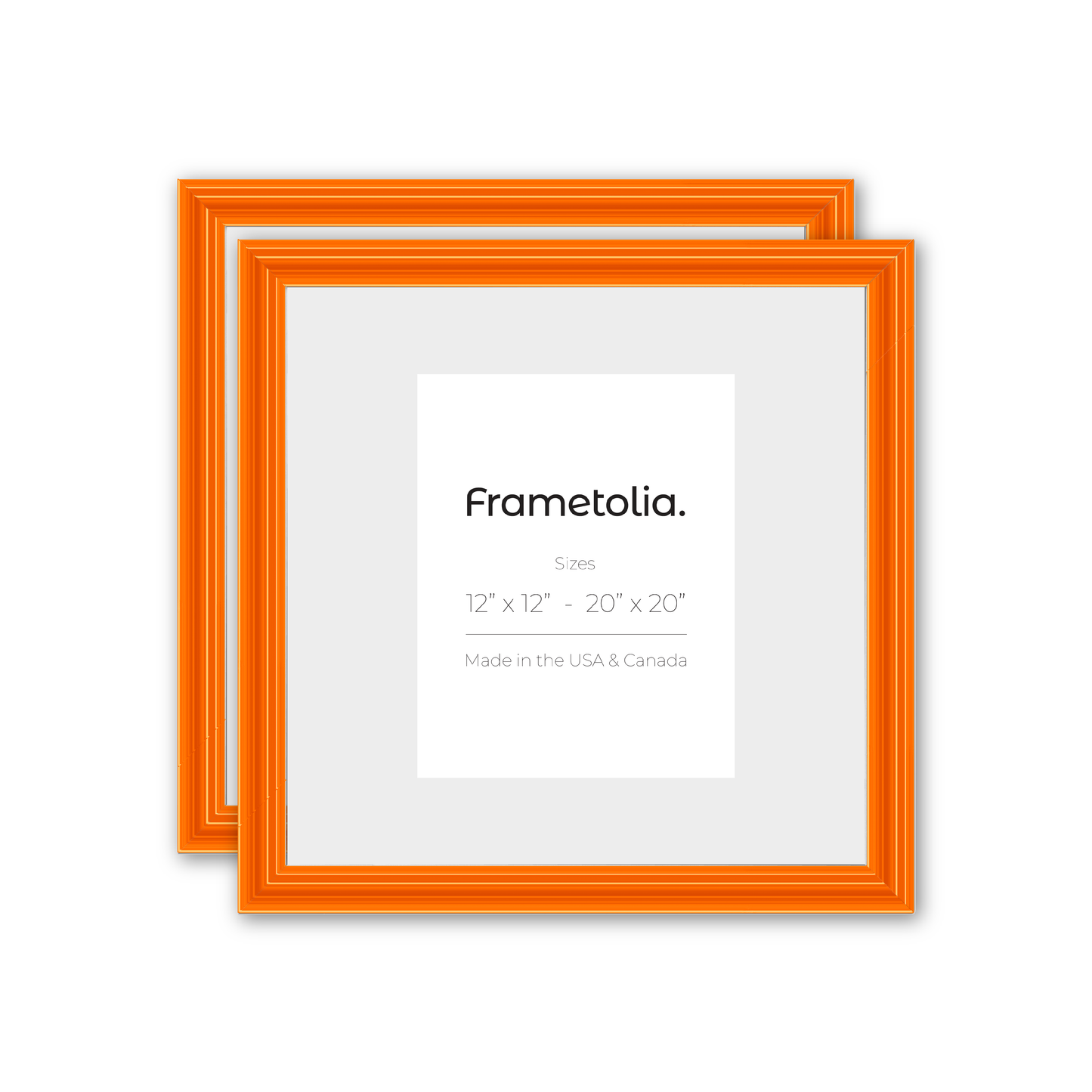 Orange Marmalade Wide Width Wall Frame, Set of 2