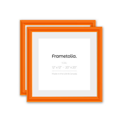 Orange Marmalade Wide Width Wall Frame, Set of 2